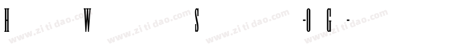 HussarWoodtypeSemibold-0qGd字体转换