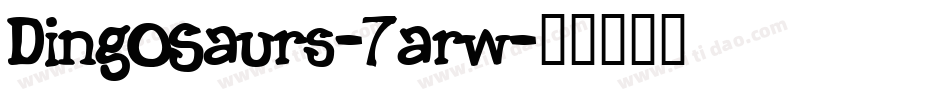 DingOSaurs-7arw字体转换