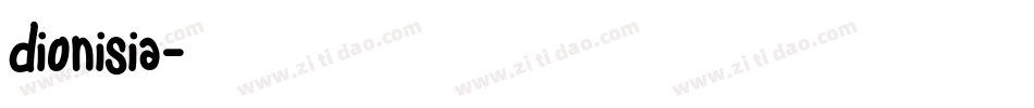 dionisia字体转换