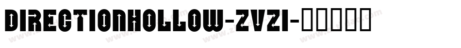DirectionHollow-zVZ1字体转换