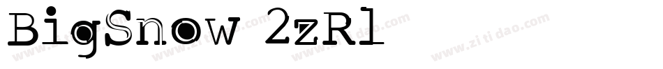 BigSnow-2zRl字体转换