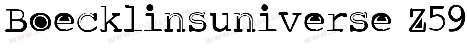 Boecklinsuniverse-Z59J字体转换