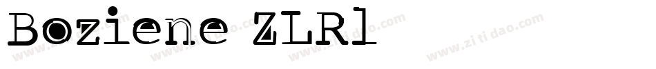 Boziene-ZLRl字体转换
