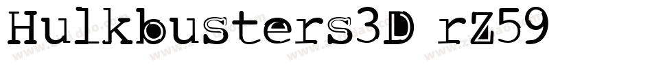 Hulkbusters3D-rZ59字体转换