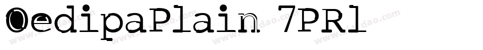 OedipaPlain-7PRl字体转换
