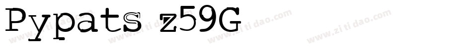 Pypats-z59G字体转换