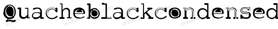 Quacheblackcondensedpersonal-2OWRl字体转换