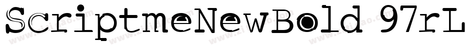ScriptmeNewBold-97rL字体转换