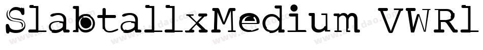 SlabtallxMedium-VWRl字体转换