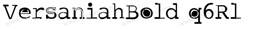 VersaniahBold-q6Rl字体转换