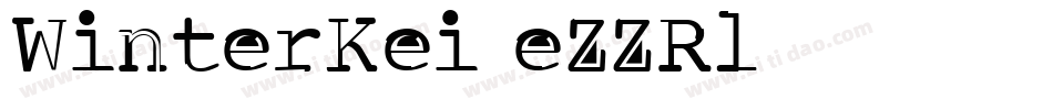 WinterKei-eZZRl字体转换