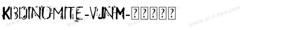 Kbdinomite-vJnM字体转换