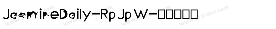 JasmineDaily-RpJpW字体转换
