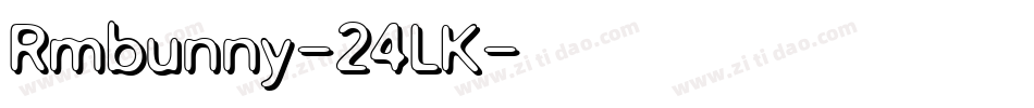 Rmbunny-24LK字体转换