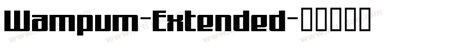 Wampum-Extended字体转换