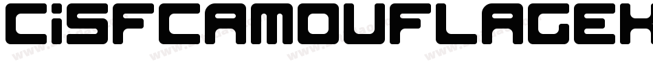 CisfCamouflagekitIiOutline-25Vo字体转换