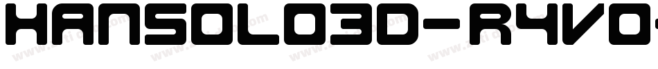 HanSolo3D-R4Vo字体转换