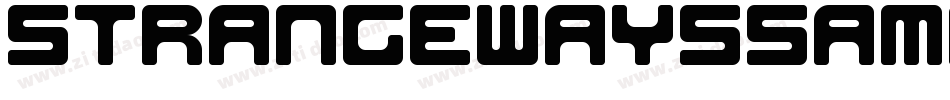 StrangewaysSampleBold-04Vo字体转换