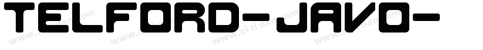 Telford-JaVo字体转换