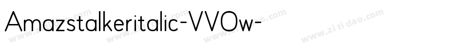 Amazstalkeritalic-VVOw字体转换