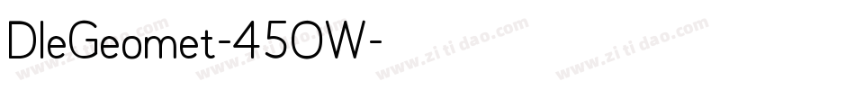 DleGeomet-45OW字体转换