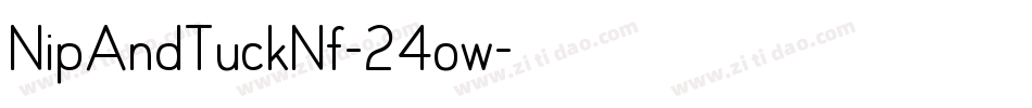 NipAndTuckNf-24ow字体转换