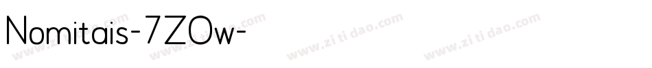 Nomitais-7ZOw字体转换