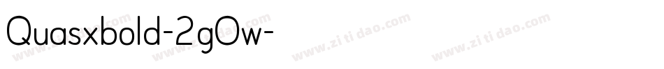 Quasxbold-2gOw字体转换 Quasxbold-2gOw字体转换