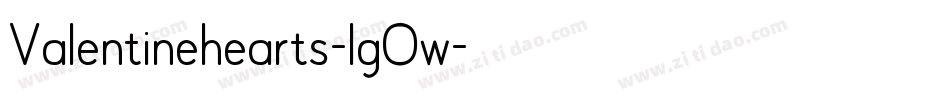 Valentinehearts-lgOw字体转换