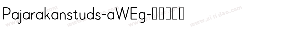 Pajarakanstuds-aWEg字体转换