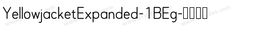 YellowjacketExpanded-1BEg字体转换
