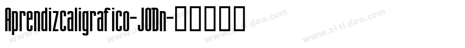 Aprendizcaligrafico-JODn字体转换