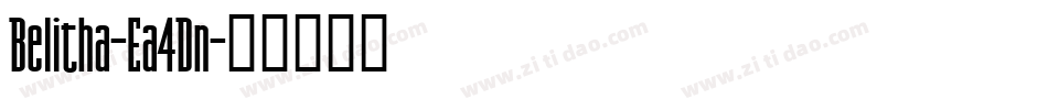 Belitha-Ea4Dn字体转换