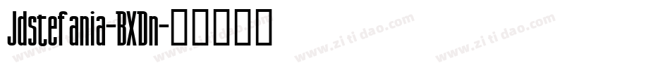 Jdstefania-BXDn字体转换
