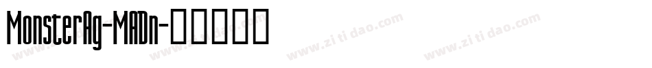 MonsterAg-MADn字体转换