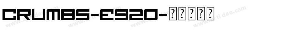 Crumbs-e92O字体转换