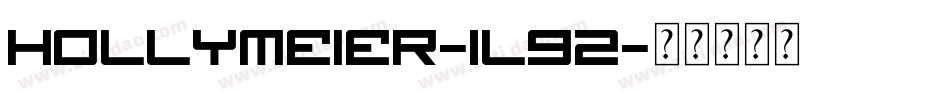 HollyMeier-1l92字体转换
