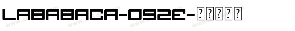 LaBabaca-O92e字体转换