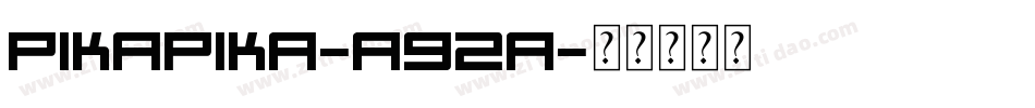 Pikapika-A92A字体转换