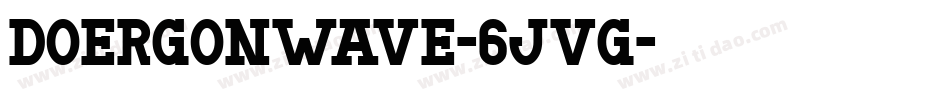 DoergonWave-6jVg字体转换