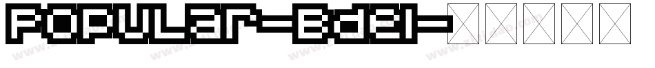 PopULar-Bdel字体转换