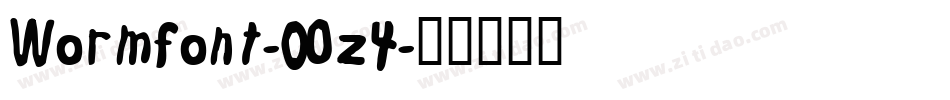 Wormfont-0Oz4字体转换
