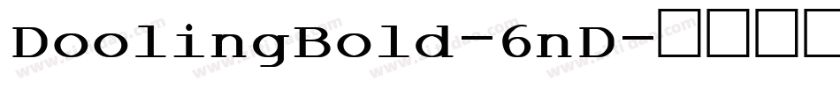 DoolingBold-6nD字体转换