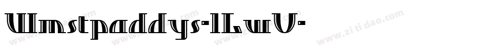 Wmstpaddys-lLwV字体转换