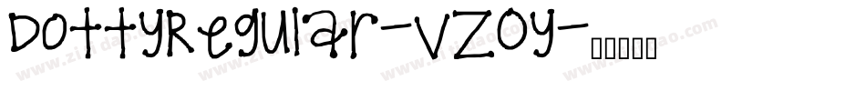 DottyRegular-vZOy字体转换
