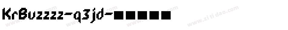 KrBuzzzz-q3jd字体转换