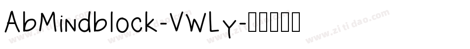 AbMindblock-VWLy字体转换
