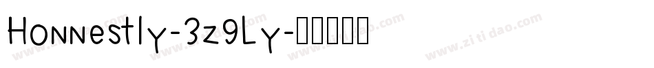 Honnestly-3z9Ly字体转换