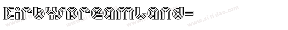 KirbysDreamland字体转换