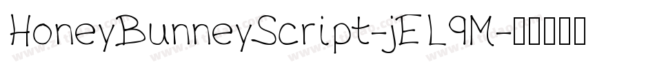 HoneyBunneyScript-jEL9M字体转换